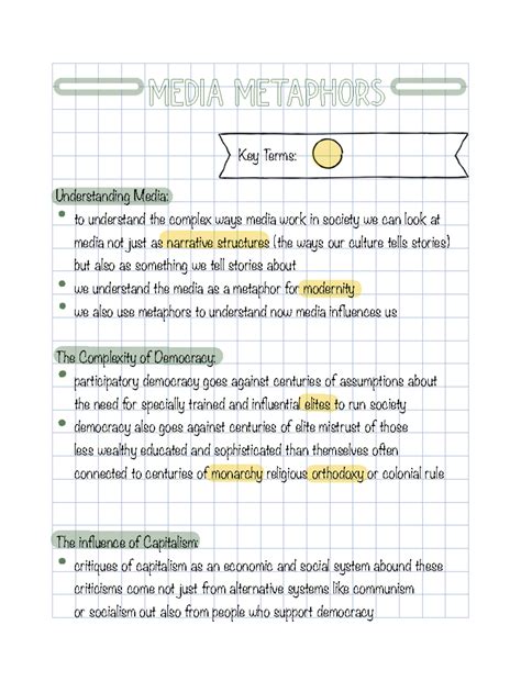 Media Metaphors - chapter 2 pages 27-29 sumaries - Media Metaphors ...