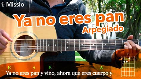 Ya no eres pan y vino (ARPEGIADO) - TUTORIAL Acordes - Chordify