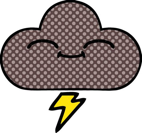 comic book style cartoon storm cloud 10724673 Vector Art at Vecteezy