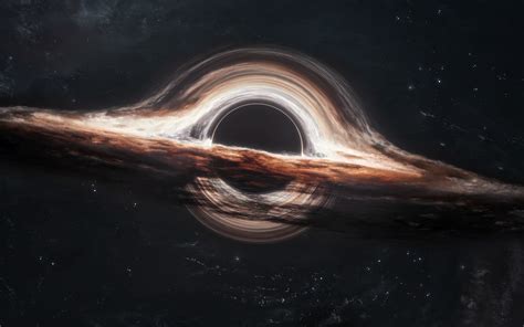 Gargantua black hole Wallpaper 4K, Wormhole, Interstellar, Cosmos