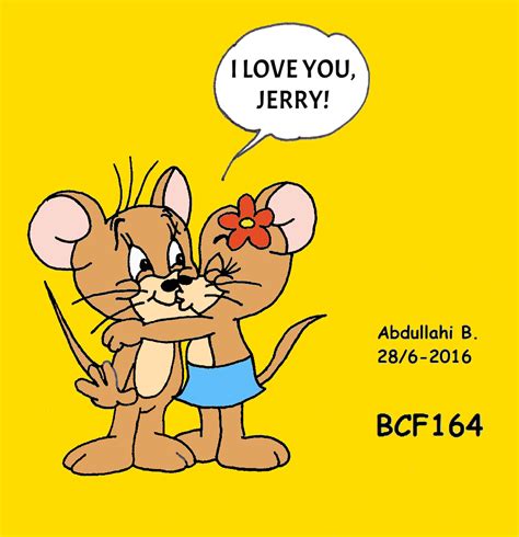 Jerry gets a kiss by BobClampettFan164 on DeviantArt