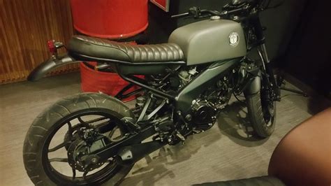 Bajaj Pulsar 200NS rear quarter modified into Scrambler