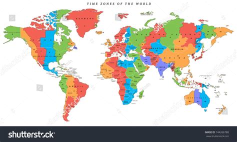 stock-vector-vector-detailed-world-map-with-time-zones-and-countries 4 ...