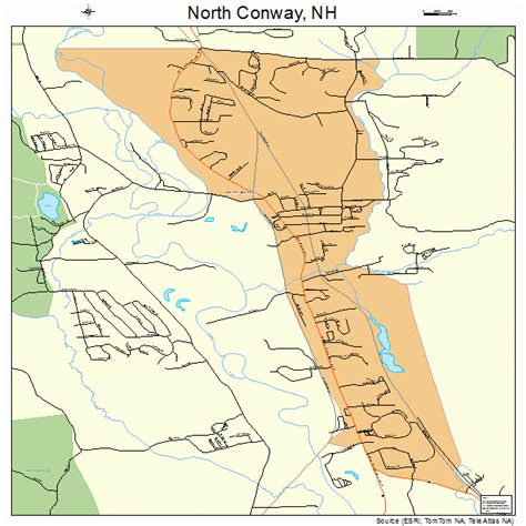 North Conway New Hampshire Street Map 3353860