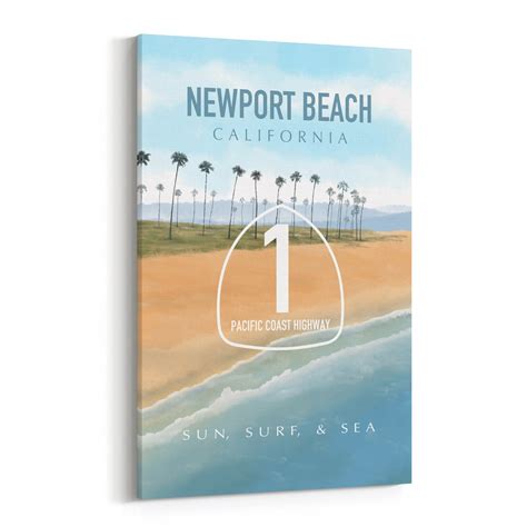 Newport Beach Print Newport Beach Poster California Print | Etsy