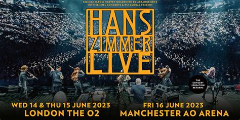 Hans Zimmer Live UK Tour dates 2023 London and Manchester