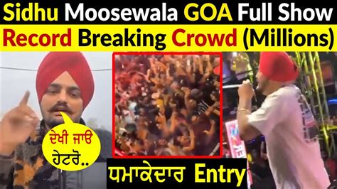 Sidhu Moose Wala Goa Live Show | Full Live Concert Last Night | Biggest ...