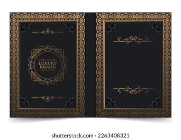 Luxury Ornamental Book Cover Design Stock Vector (Royalty Free ...