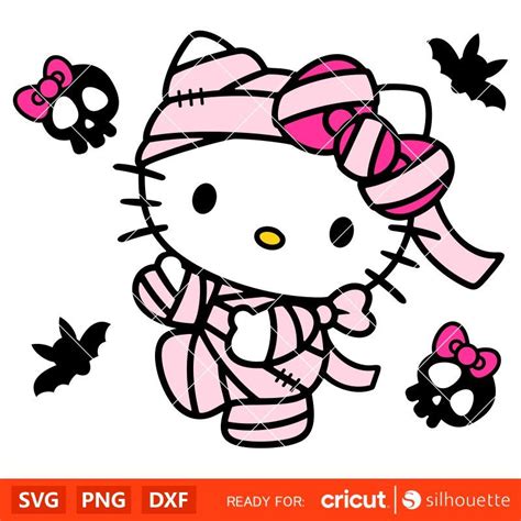 Hello Kitty Mummy Svg, Halloween Svg, Hello Kitty Svg, Kawaii Svg ...