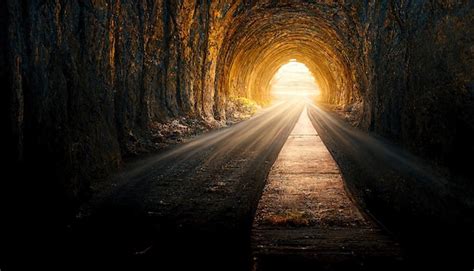 Premium Photo | The light at the end of the tunnel