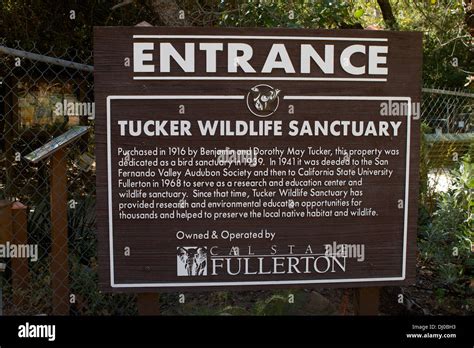 The entrance to Tucker Wildlife sanctuary in Modjeska Canyon Silverado ...