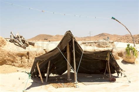 Old tent fabric in the Sahara desert | Stock image | Colourbox