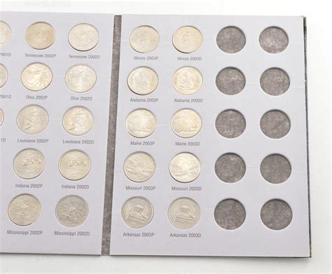 50 Coins Statehood 1999-2003 Washington Quarter Collection Set - Mostly ...