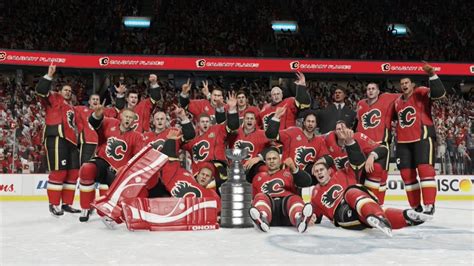 NHL 15 - Calgary Flames Stanley Cup Celebration - YouTube