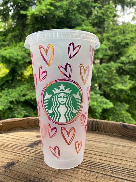 Infinite Hearts Starbucks Cold Cup | Etsy