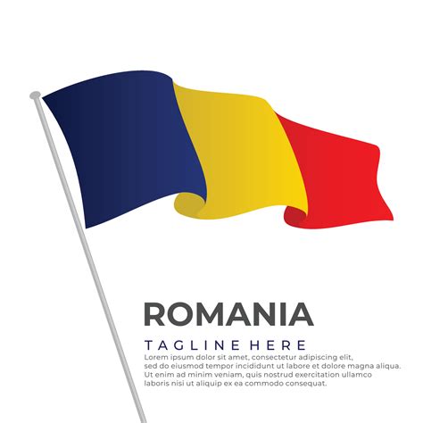 Template vector Romania flag modern design 21625853 Vector Art at Vecteezy