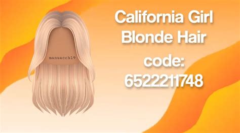 Blonde Hair In 2021 Roblox Codes Bloxburg Decal Codes Roblox | Images ...