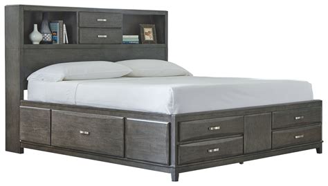 Caitbrook Queen Storage Bed with 8 Drawers | Ashley | King storage bed ...