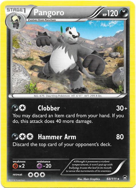 Pangoro (Furious Fists 68) - Bulbapedia, the community-driven Pokémon ...