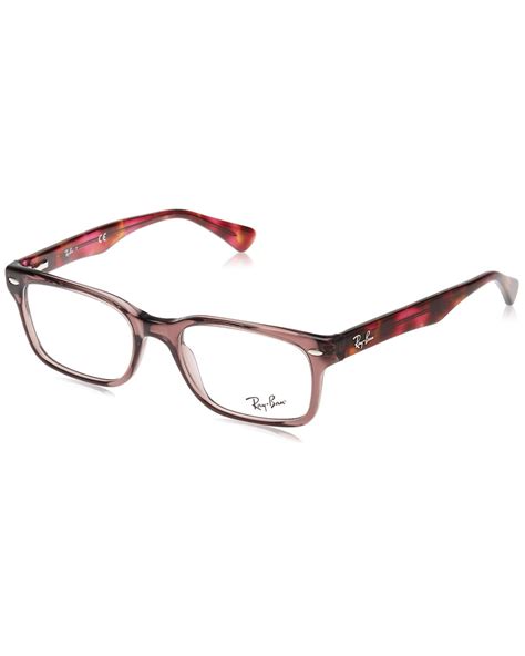 Ray-Ban Rx5286 Square Prescription Eyeglass Frames in Brown - Save 3% ...