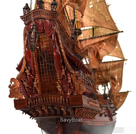 QUEEN ANNE'S REVENGE Handcrafted Wooden Model Ship | SavyBoat