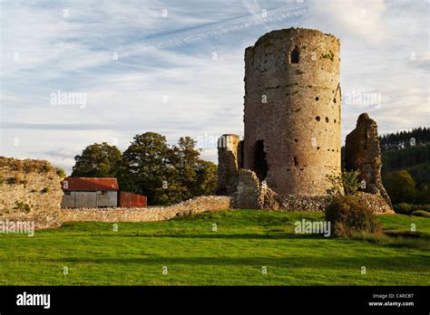 Tretower Castle, Tretower, Brecon Beacons National Park, Wales Stock ...