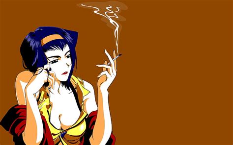 HD wallpaper: cowboy bebop smoking faye valentine anime girls, women ...