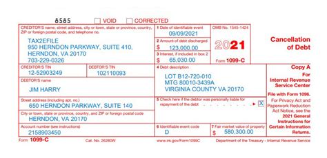 E-file-Form-1099-C | IRS Form 1099-C Cancellation of Debt