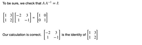 Identity Matrix and Inverse Matrix - Programmathically