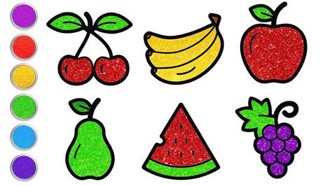 Fruits Drawings For Kids