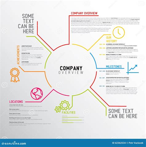 Vector Company Infographic Overview Design Template Stock Illustration ...