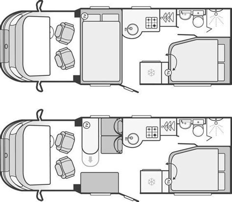 15+ Camper Van Layout Design Ideas