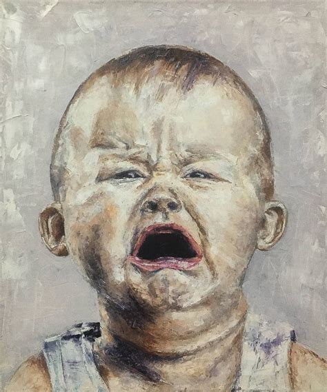 crying child Painting by zaya zaya | Saatchi Art