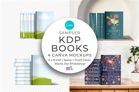 KDP Books Mockup Canva Sampler