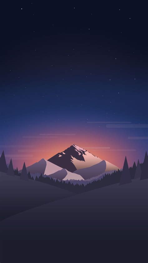 Minimalist Mountain iPhone Wallpapers - Top Free Minimalist Mountain ...