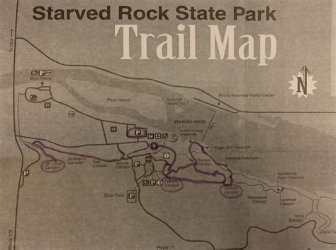 Starved Rock State Park Map | Starved rock state park, State parks ...