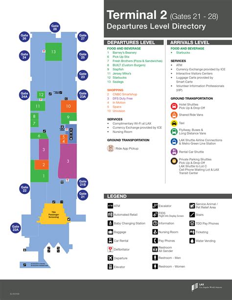 Lax Terminal 7 Gate Map - Best Map of Middle Earth