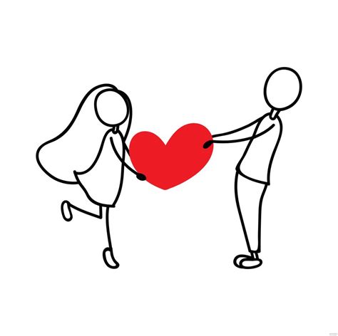 Love Couple Heart Silhouette in PSD, Illustrator, SVG, JPG, EPS, PNG ...