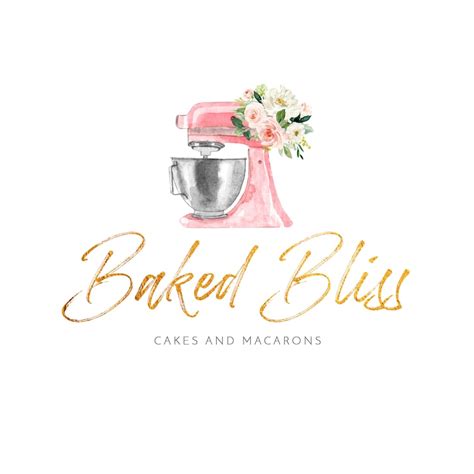 Premade Watercolor Logo Cake Logo Cooking Logo Artisan Cakes - Etsy