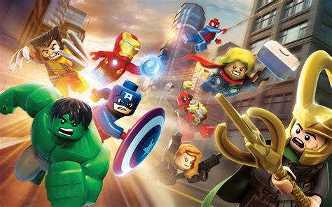 Lego Marvel Super Heroes Wallpaper. | Lego wallpaper, Lego marvel super ...