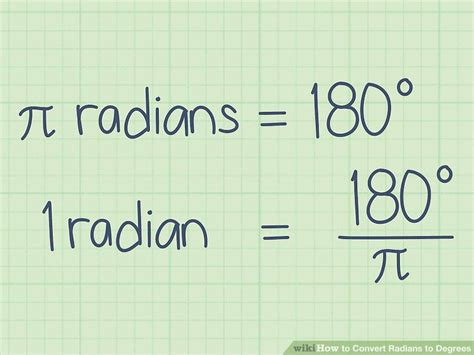 How to Convert Radians to Degrees: 4 Steps (with Pictures)