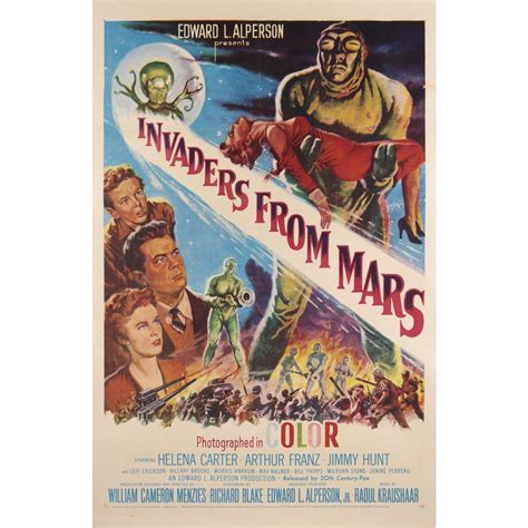 Invaders from Mars R1955 U.S. One Sheet Film Poster For Sale at 1stDibs