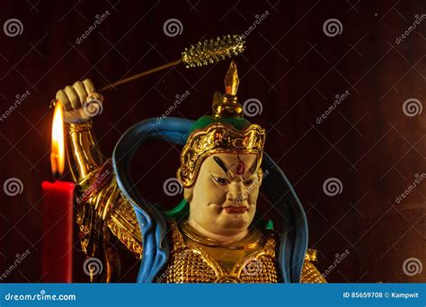 Cai Shen, Chinese God Of Wealth Or God Of Fortune Statue Royalty-Free ...