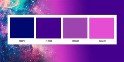 color palette | Galaxy colors, Color schemes, Color palette