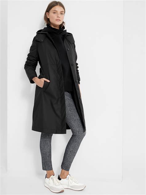 Petite 2-In-1 Rain Coat | Banana Republic | Raincoat, Hooded raincoat, Coat