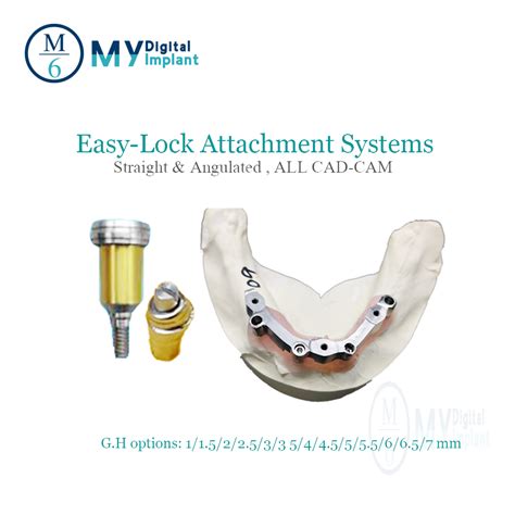 dental locator abutment overdenture attachment for implant bar and ...