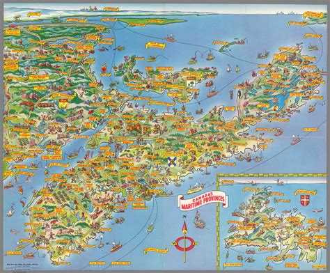 Picture Map of Nova Scotia & Maritimes - A picture map of Canada's ...