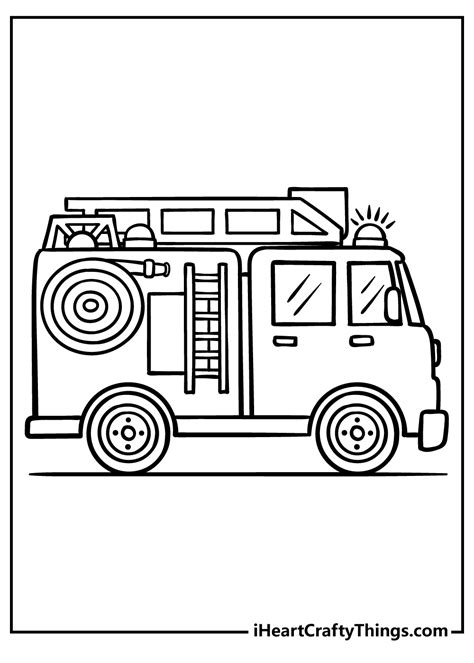 Firetruck Coloring Page