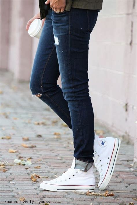 Cleverly Yours Wearing Jeans From Siwy Denim And Converse Shoes ...