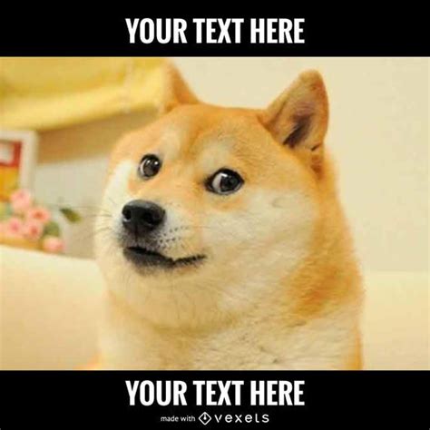 Dog meme generator - Editable design